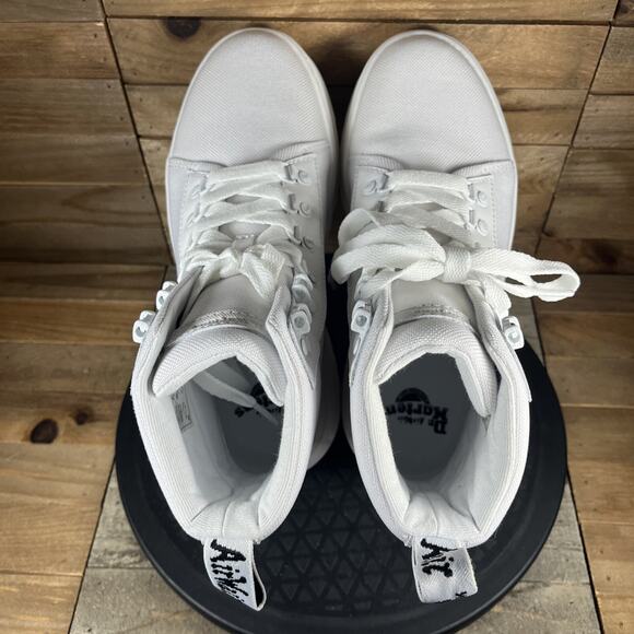 Dr. Martens Women's Size 7 Combs Poly Casual Lace Up Boot White Ajax - Picture 5 of 10